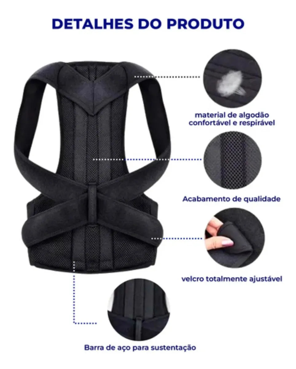 OrtoFlex Coluna – Corretor de Postura Ajustável