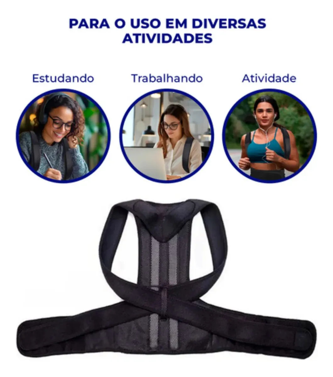 OrtoFlex Coluna – Corretor de Postura Ajustável
