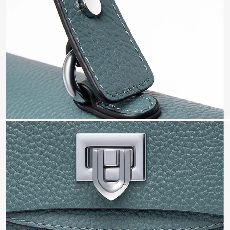 Women Handbag Moms Large Capacity Genuine Leather Shoulder Bag For Female Solid Color High Quality Lady Crossbody Messenger New